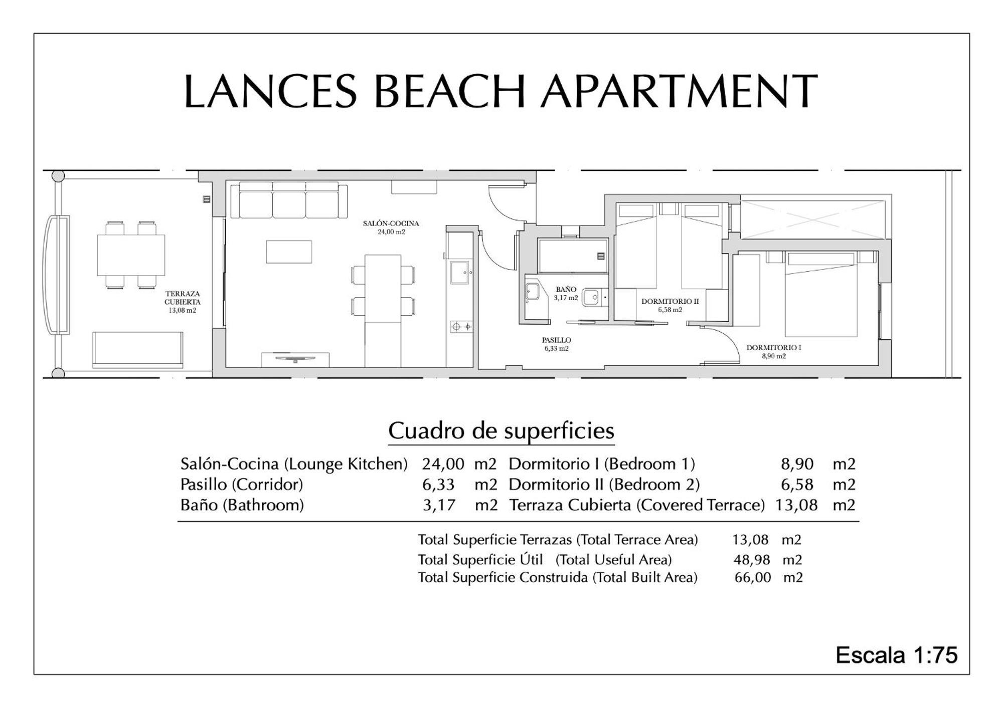 Lances Beach Penthouses Tarifa Eksteriør billede
