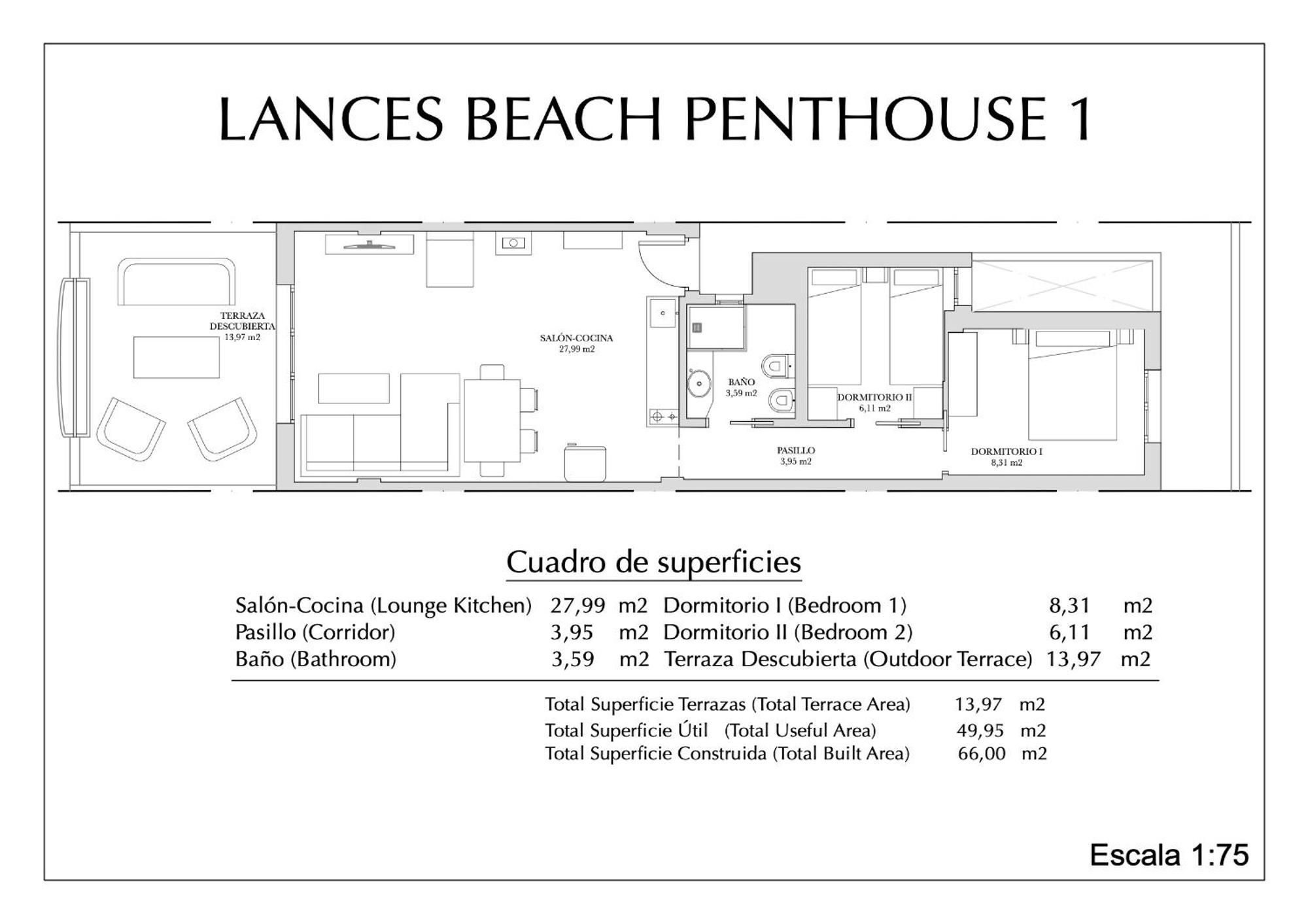 Lances Beach Penthouses Tarifa Eksteriør billede