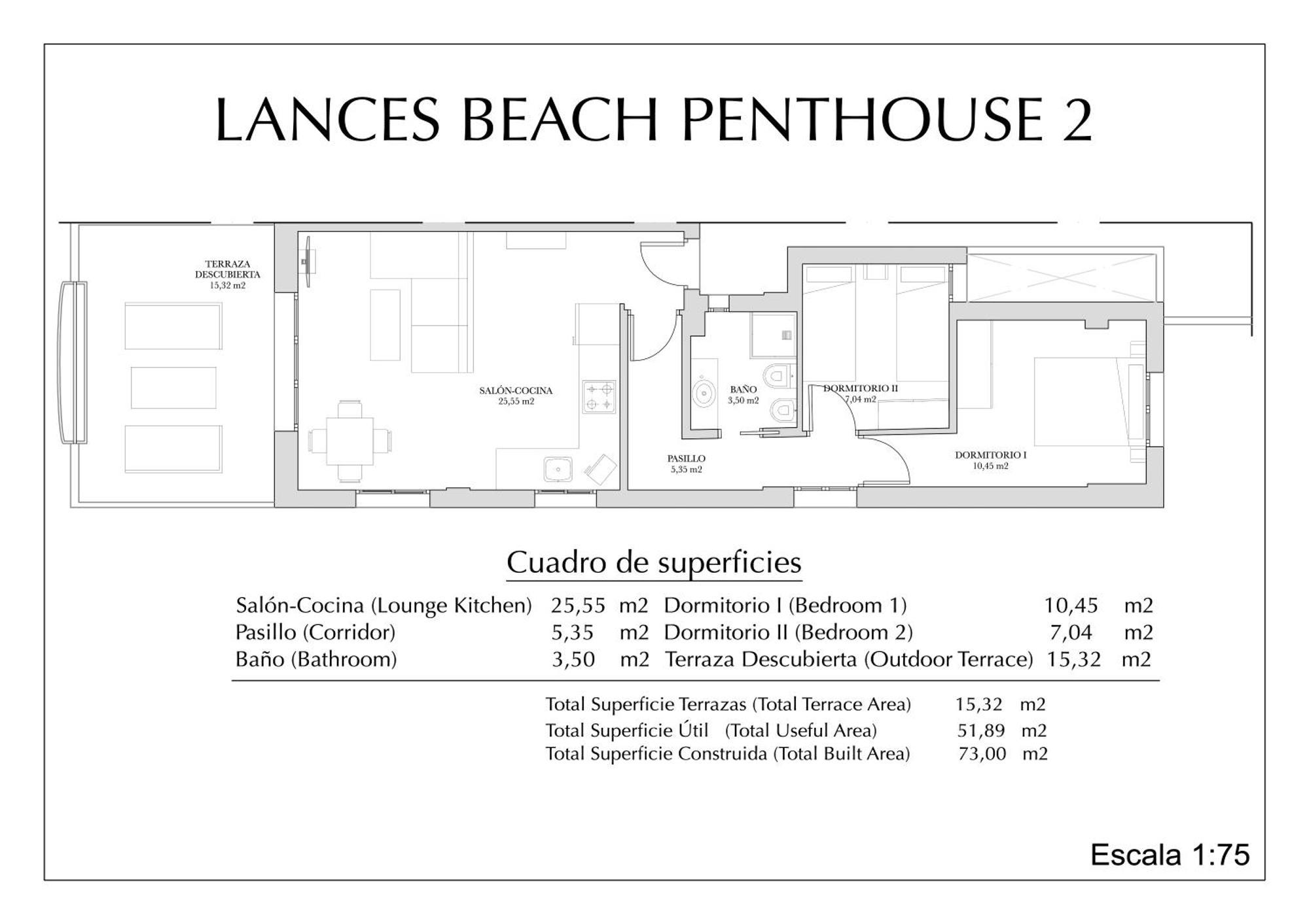 Lances Beach Penthouses Tarifa Eksteriør billede